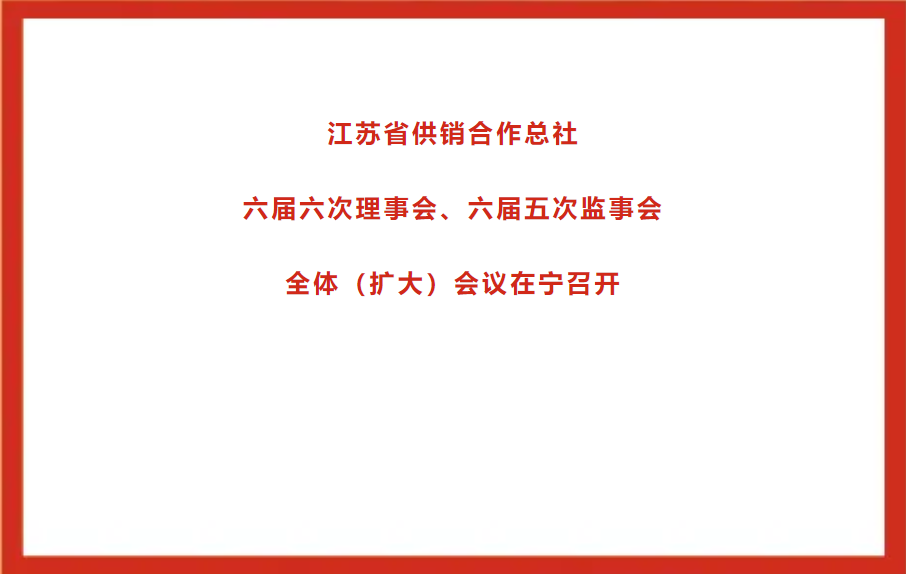 江苏省供销合作总社六届六次理事会、六届五次监事会全体（扩大）会议在宁召开.png